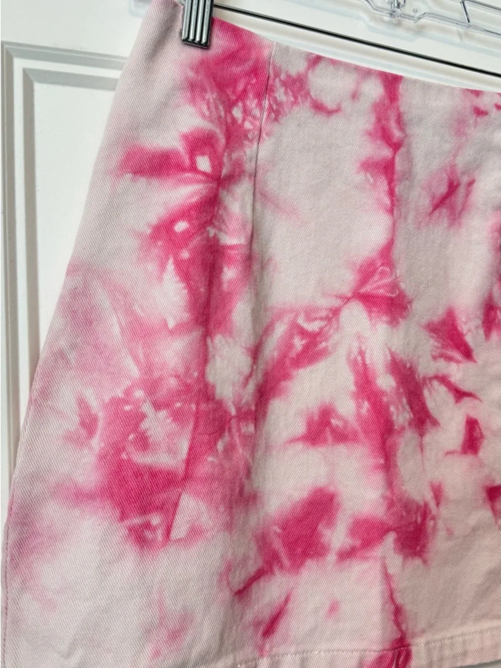 Forever 21 Pink Tie Dye Mini Skirt Y2K Barbiecore Coquette Festival M